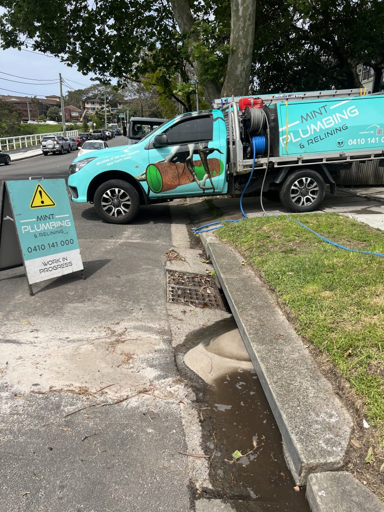 One of our Mint Plumbing Trucks in use