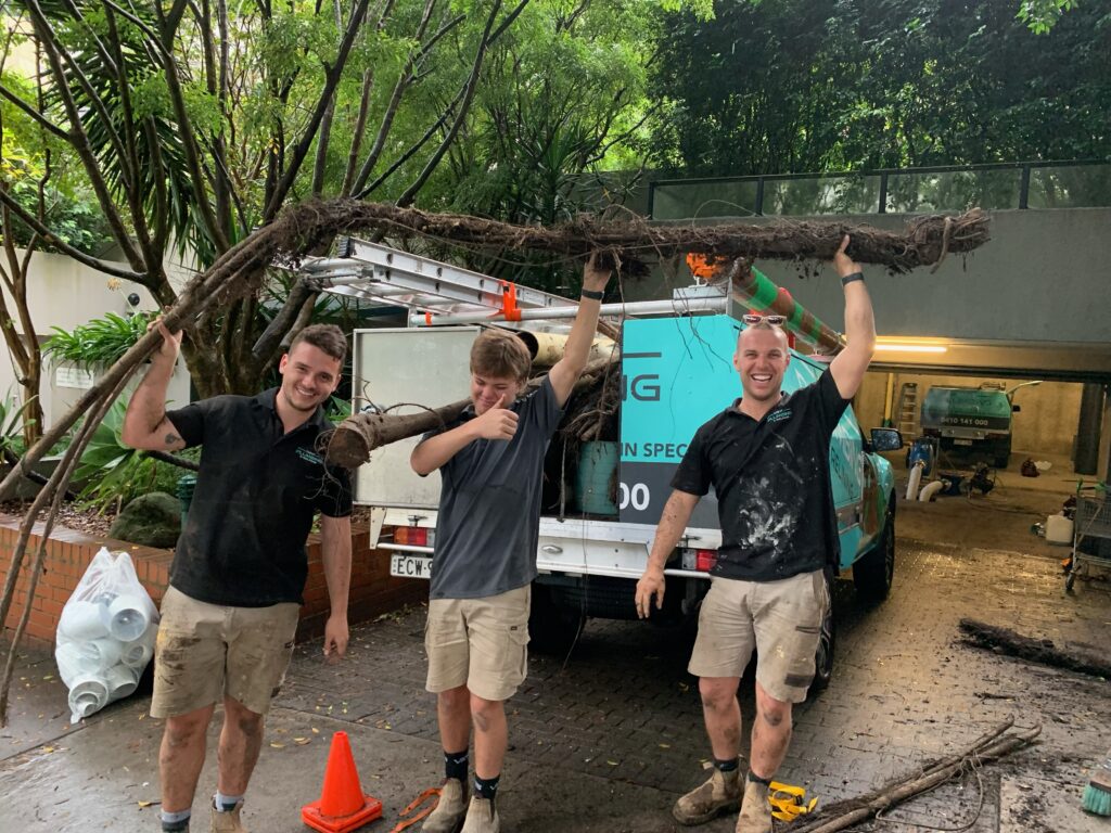 Three members of the Mint Plumbing team