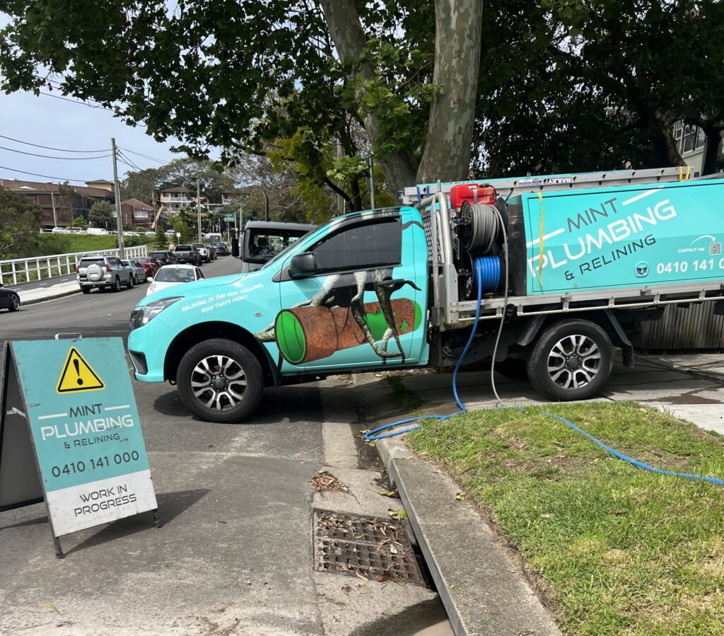 One of our Mint Plumbing Trucks in use