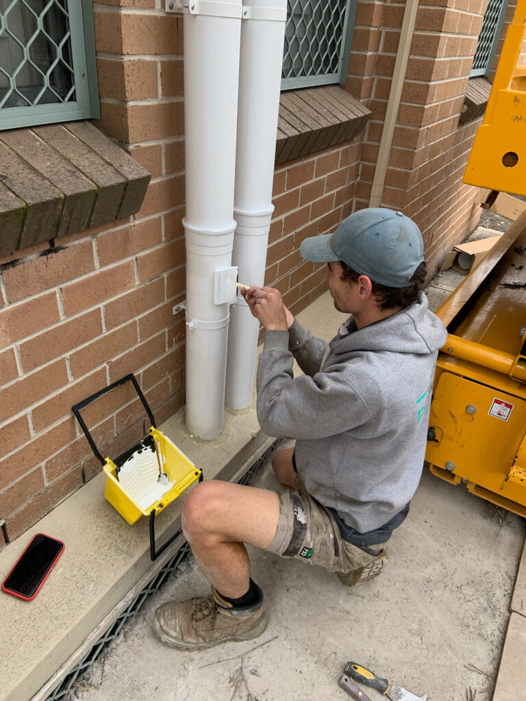 One of the Mint Plumbing Team completing a job