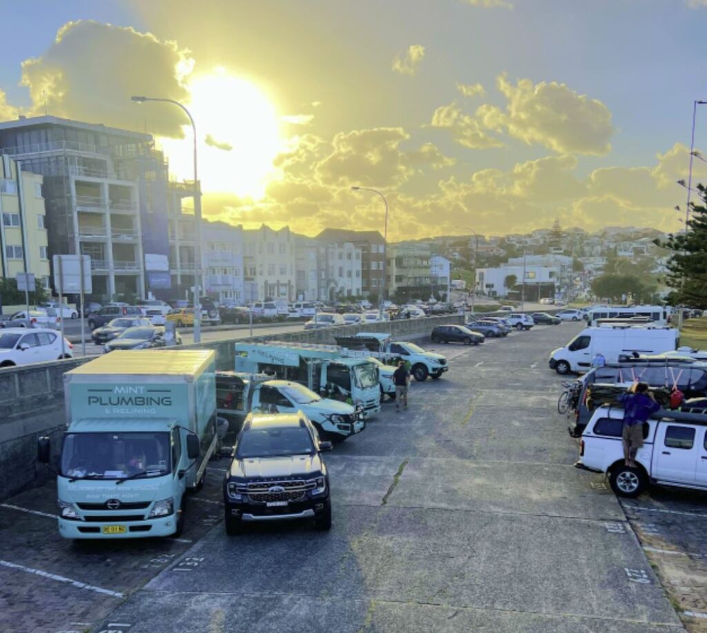 mint plumbing bondi vans and work vehicles