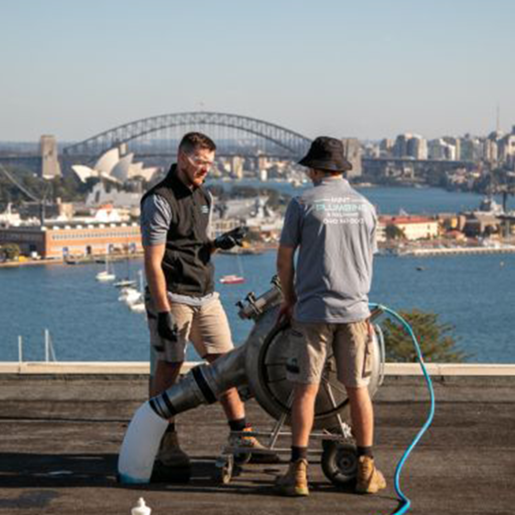 Our local plumbers completing a relining job in Sydney